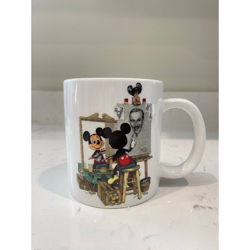 Early 1990 Walt Disney Mickey Mouse Self-Portrait by Charles Boyer Coffee Mug